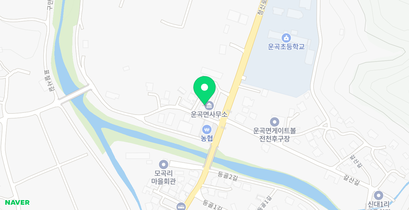 운곡면사무소 위치 지도