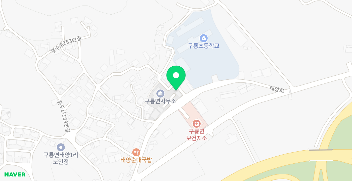 구룡면행정복지센터 위치 지도