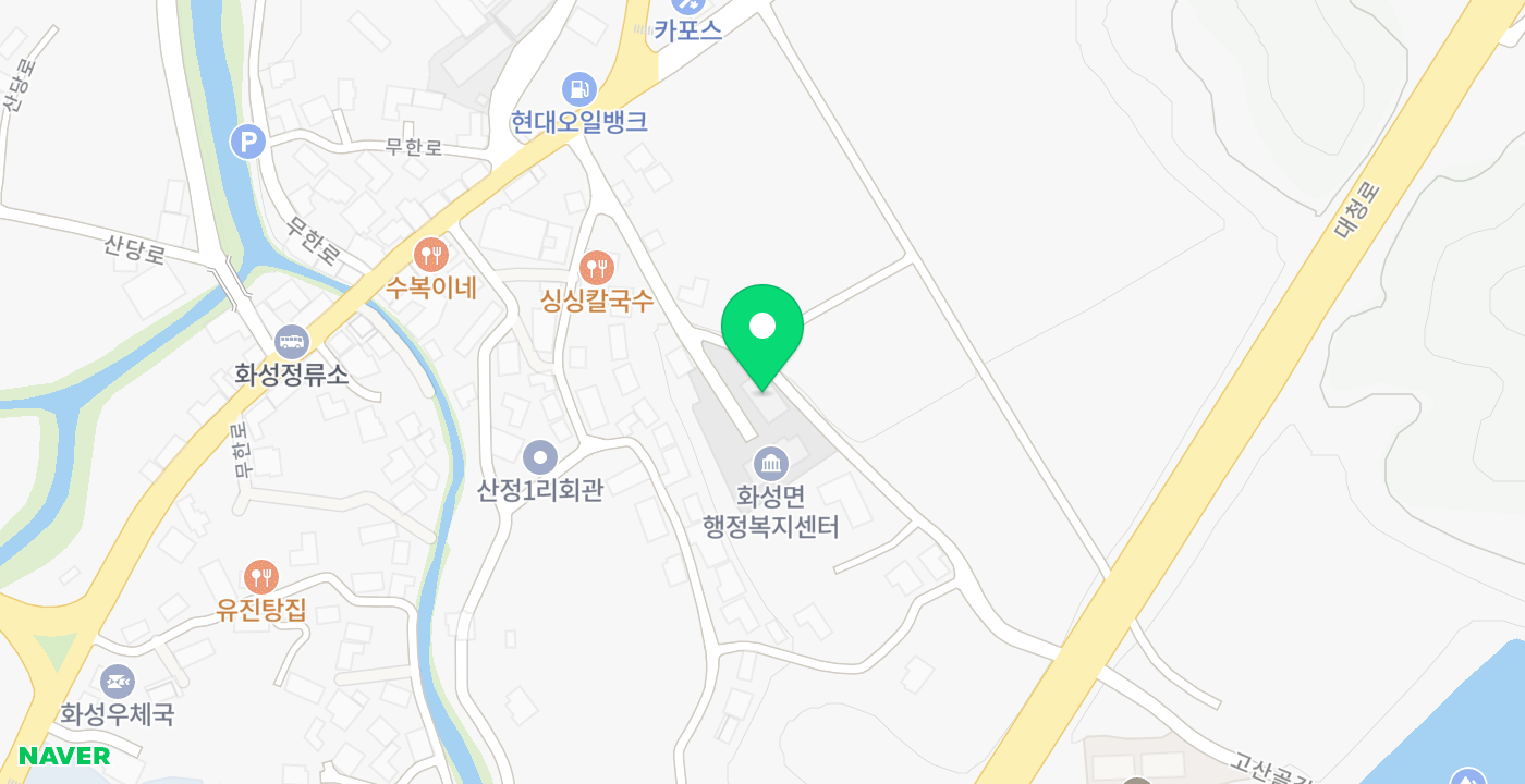 화성면 위치 지도
