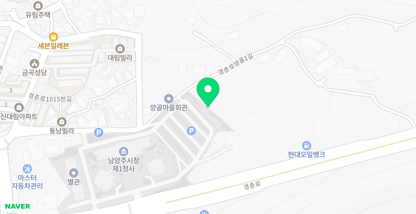 남양주시청 위치 지도