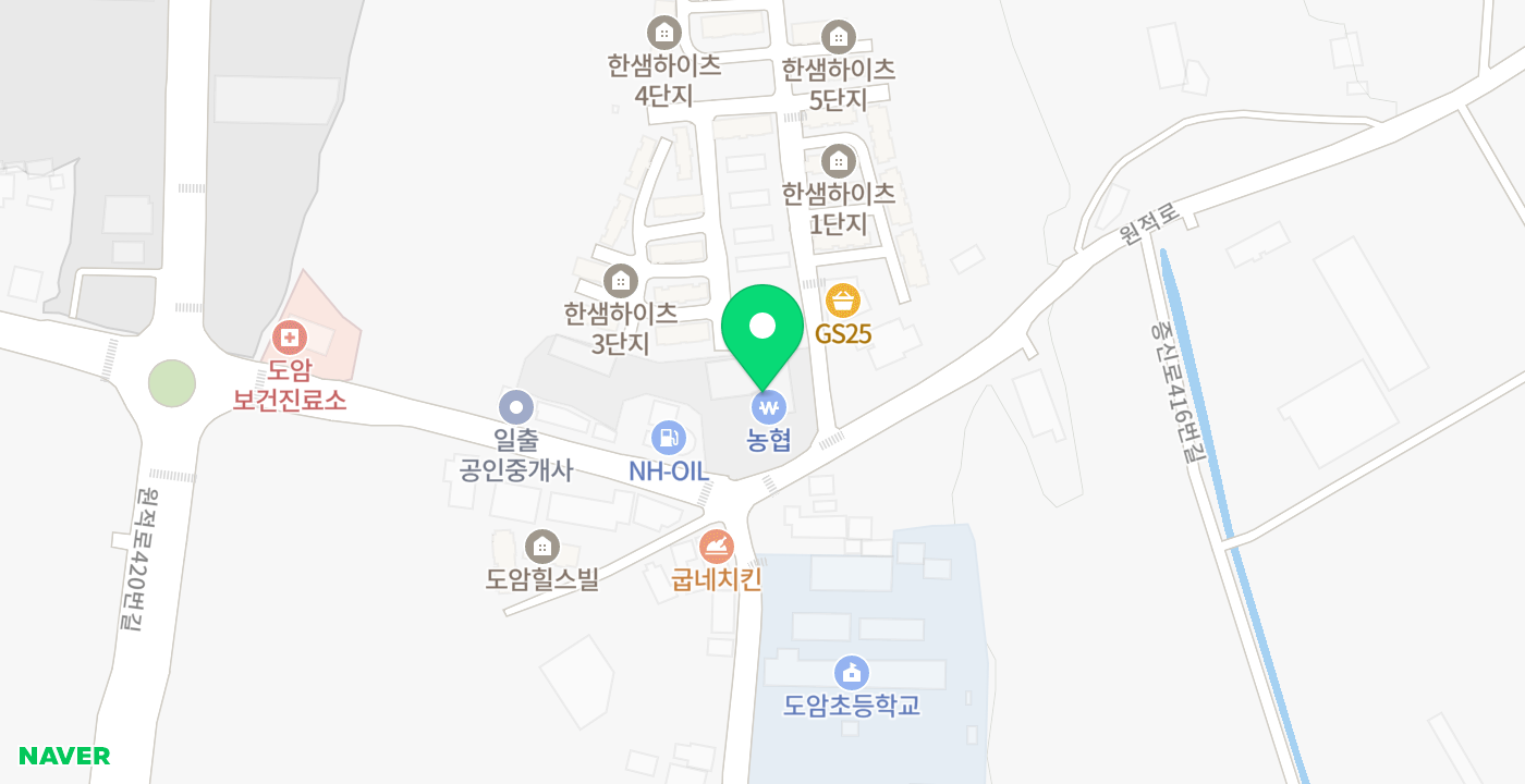 신둔농협도암지점 위치 지도