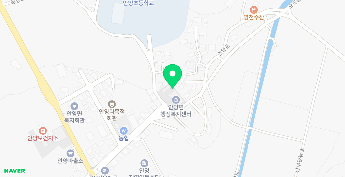안양면 위치 지도