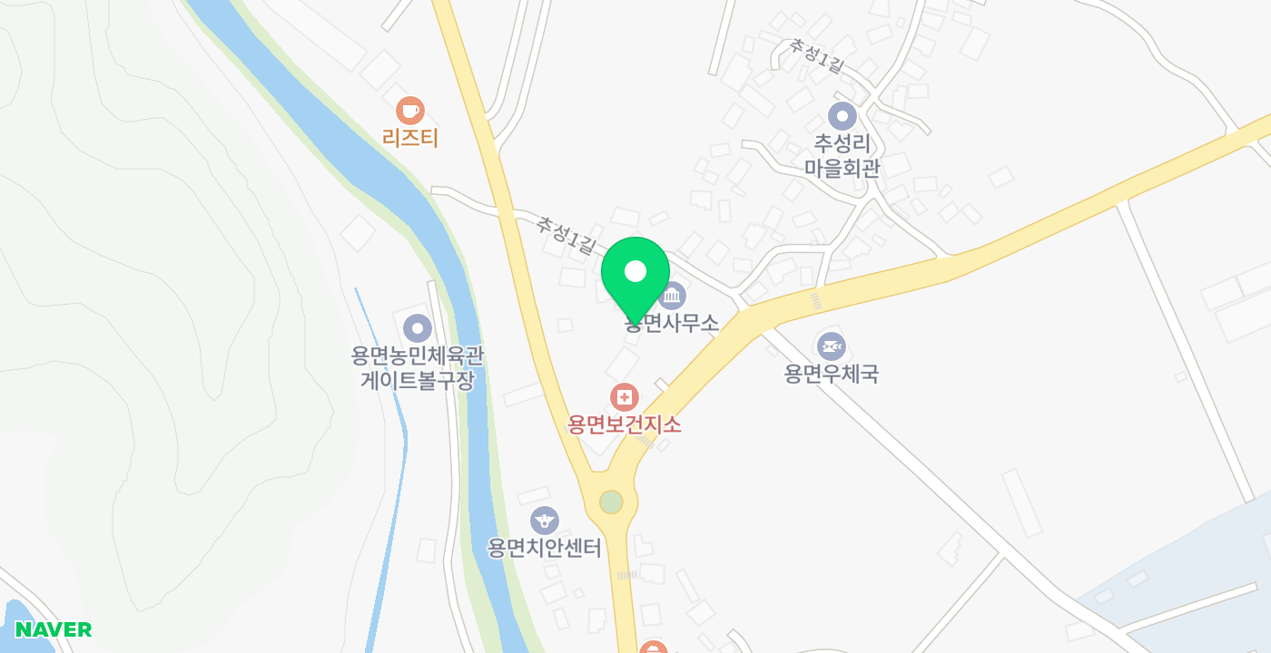 용면사무소 위치 지도