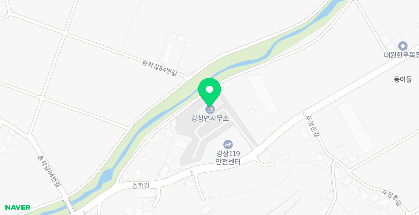 강상면 위치 지도