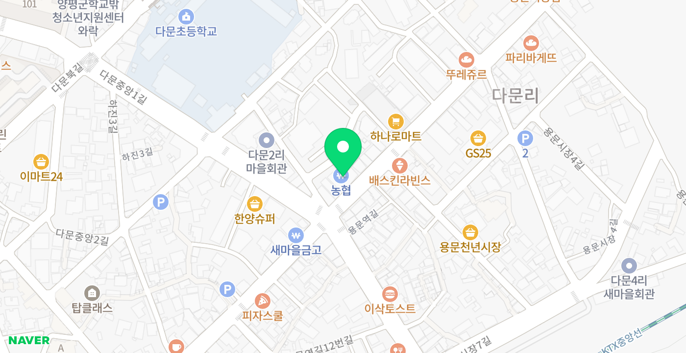 용문농협 위치 지도