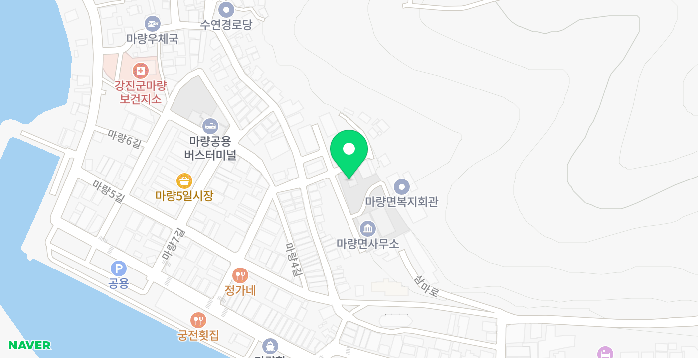 마량면사무소 위치 지도