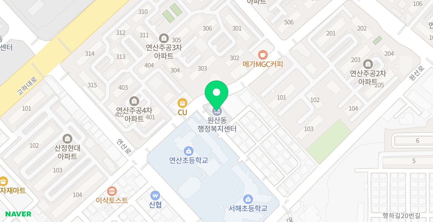 원산동 KISOK 위치 지도