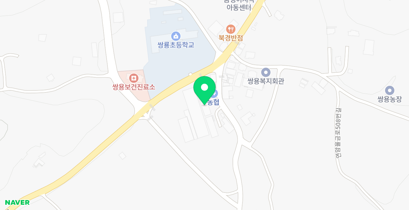 음봉농협 쌍용지점 위치 지도