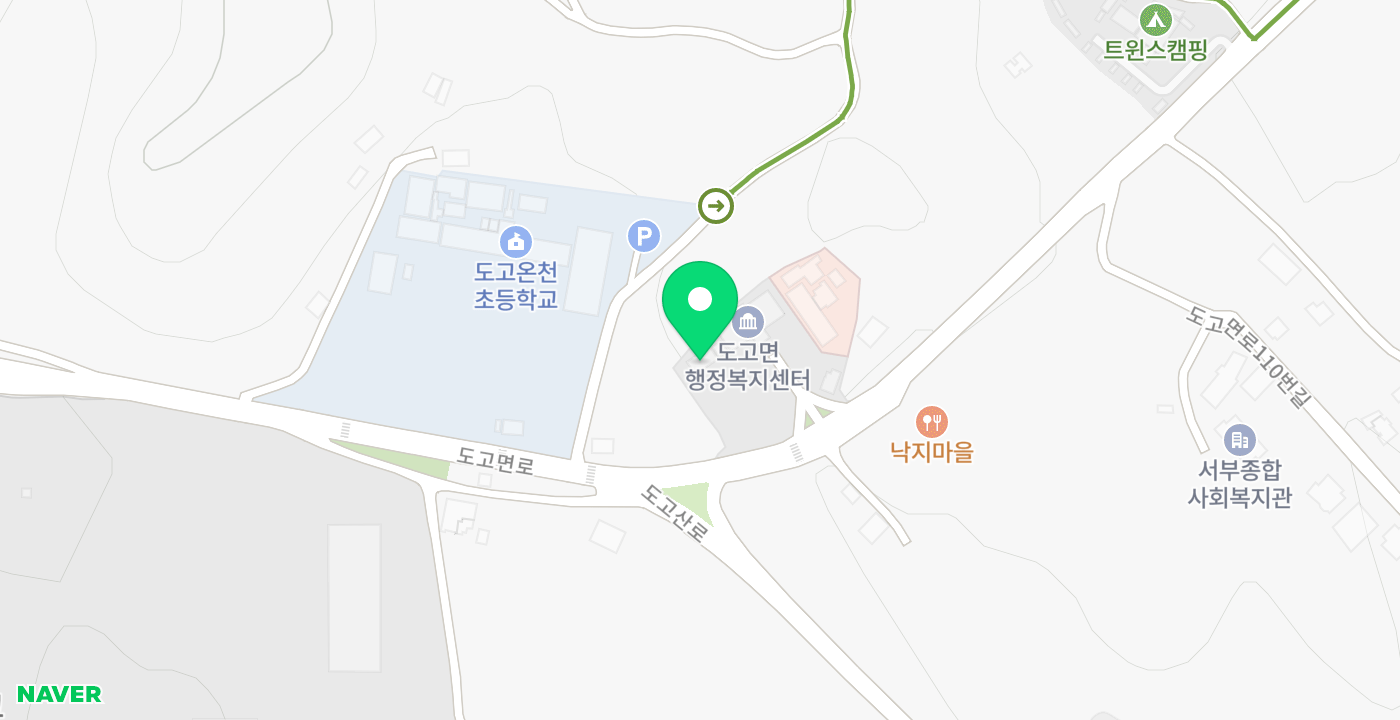 도고면사무소 위치 지도