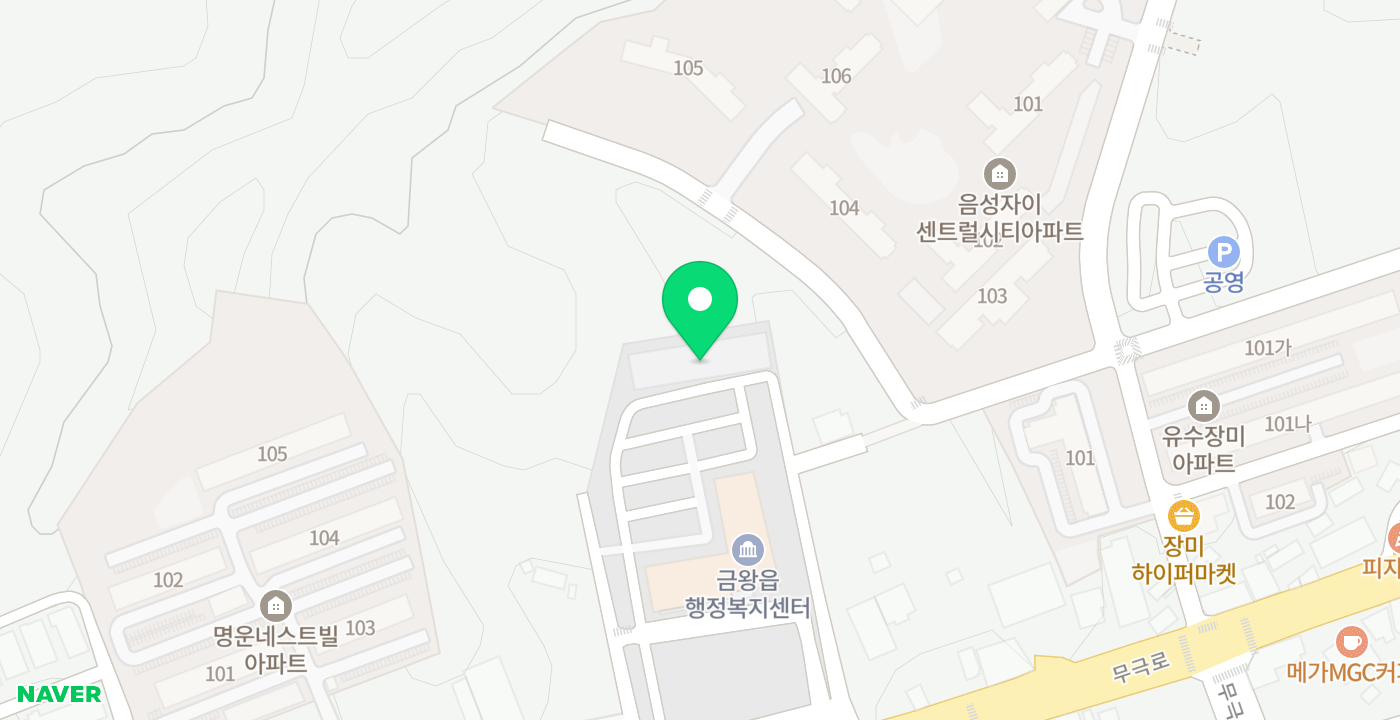 금왕읍2 위치 지도