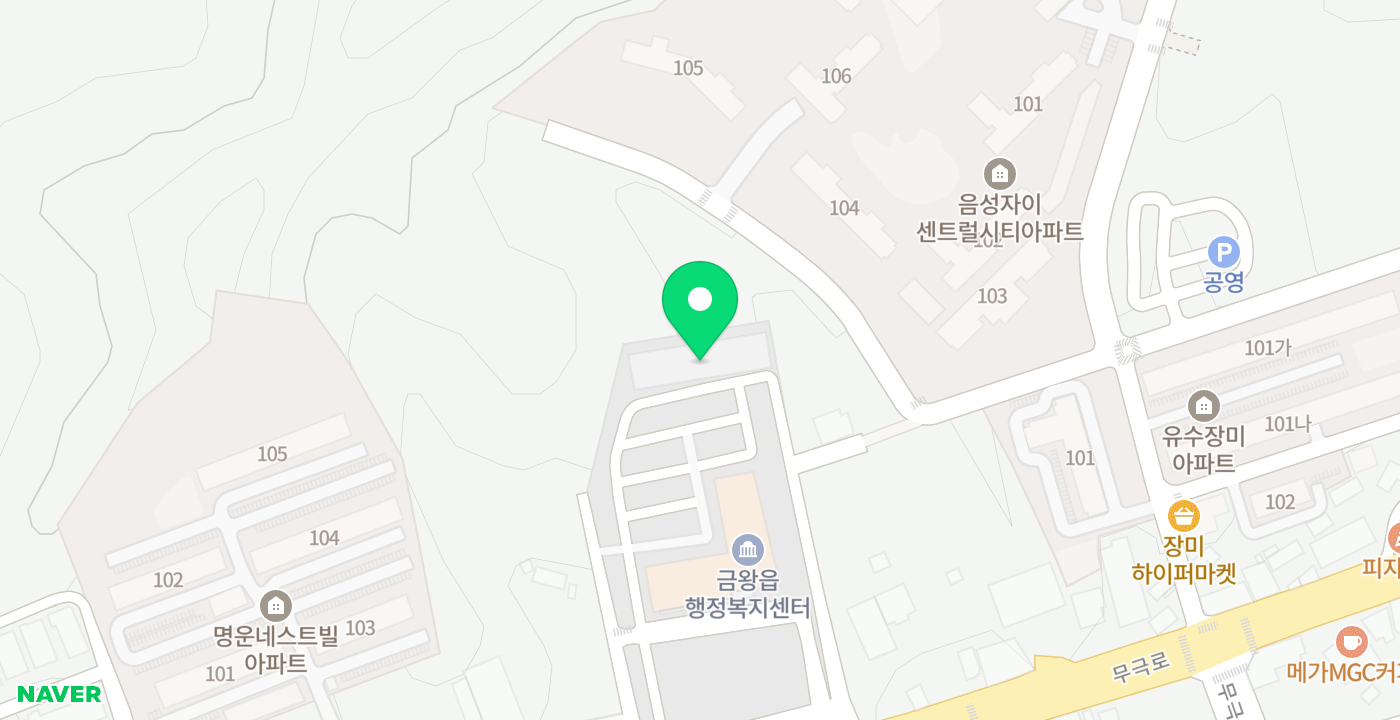 금왕읍1 위치 지도