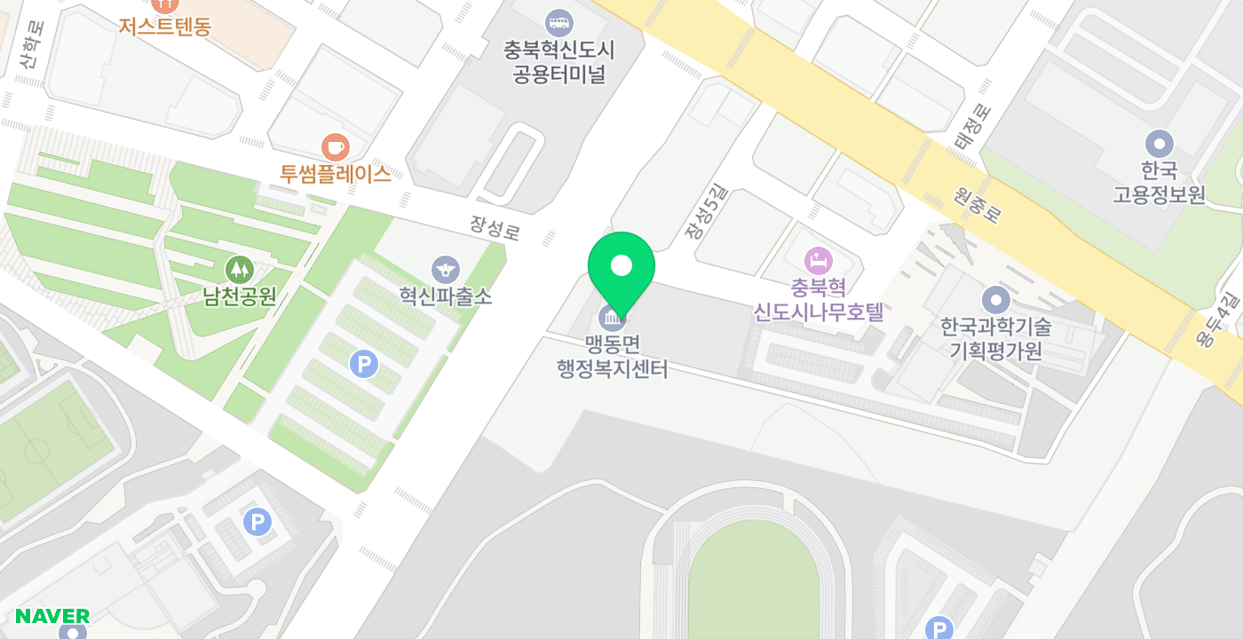맹동면 위치 지도