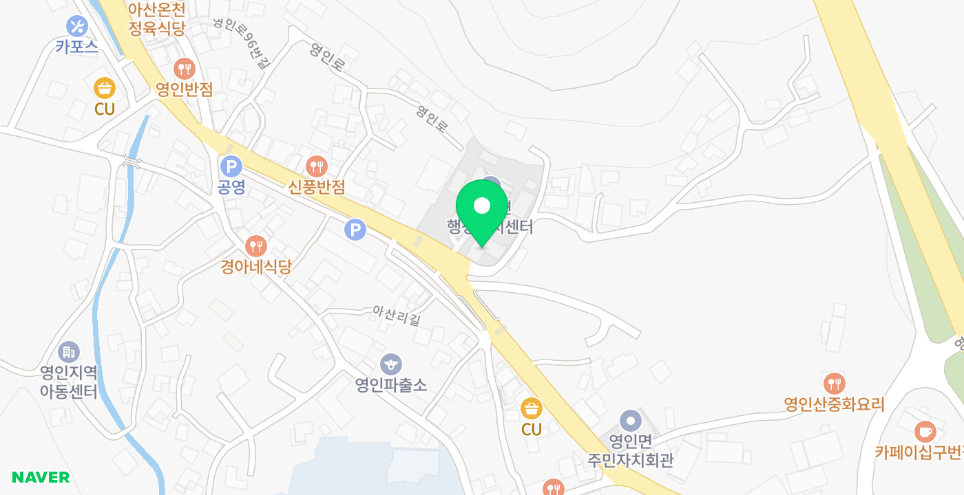 영인면사무소 위치 지도