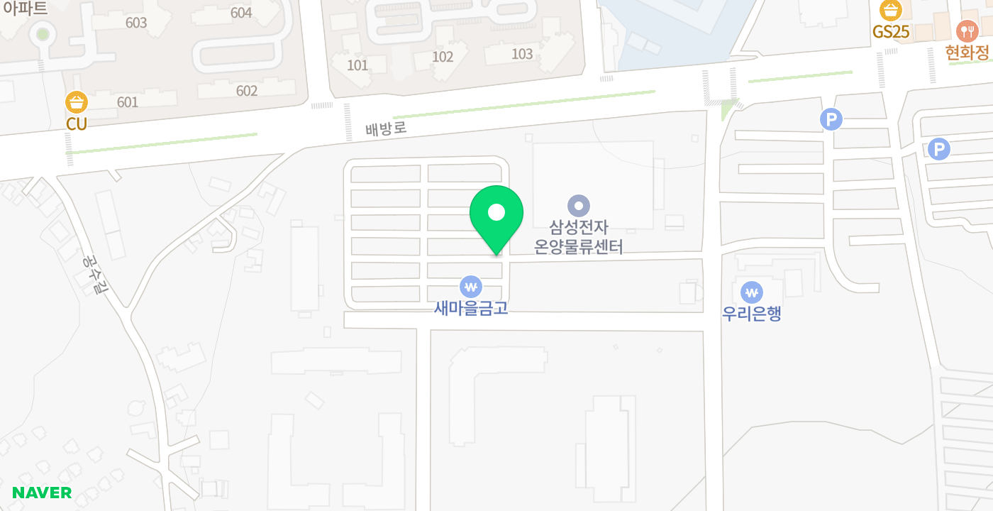 배방삼성전자 위치 지도