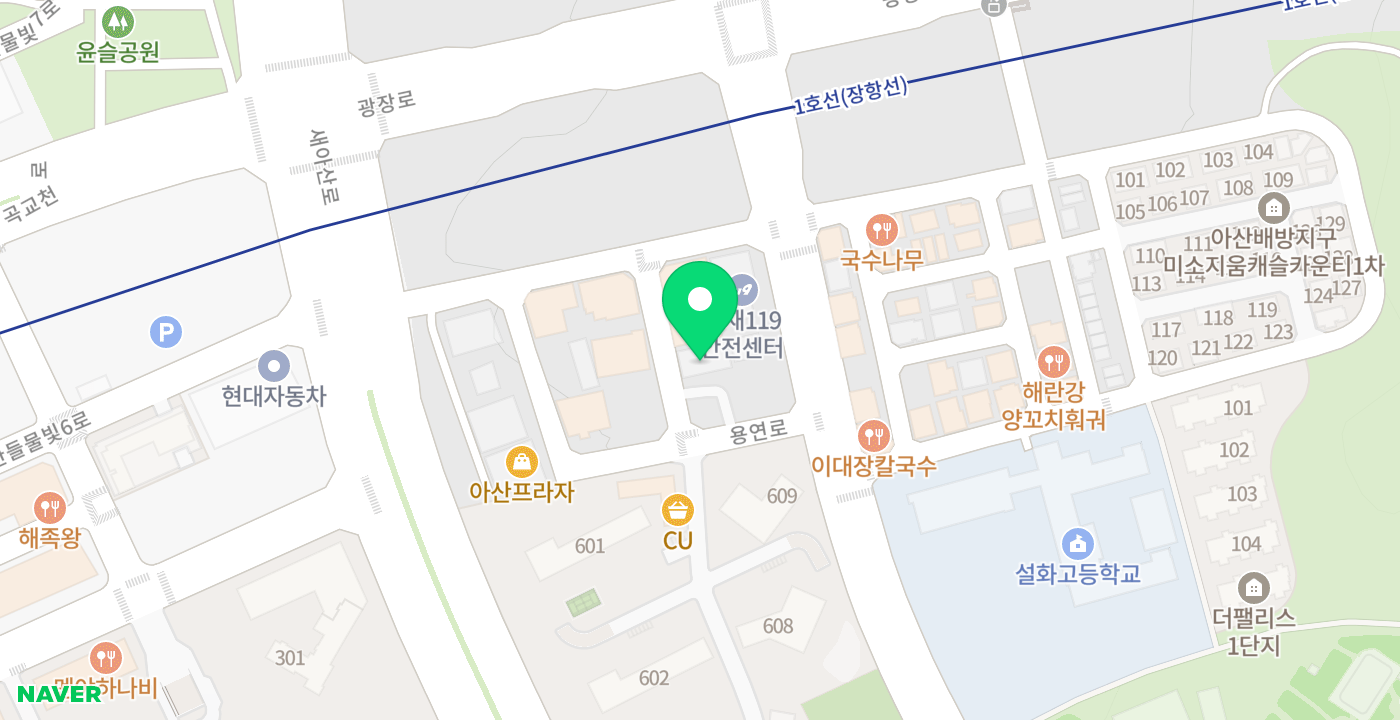 신도시민원행정 위치 지도