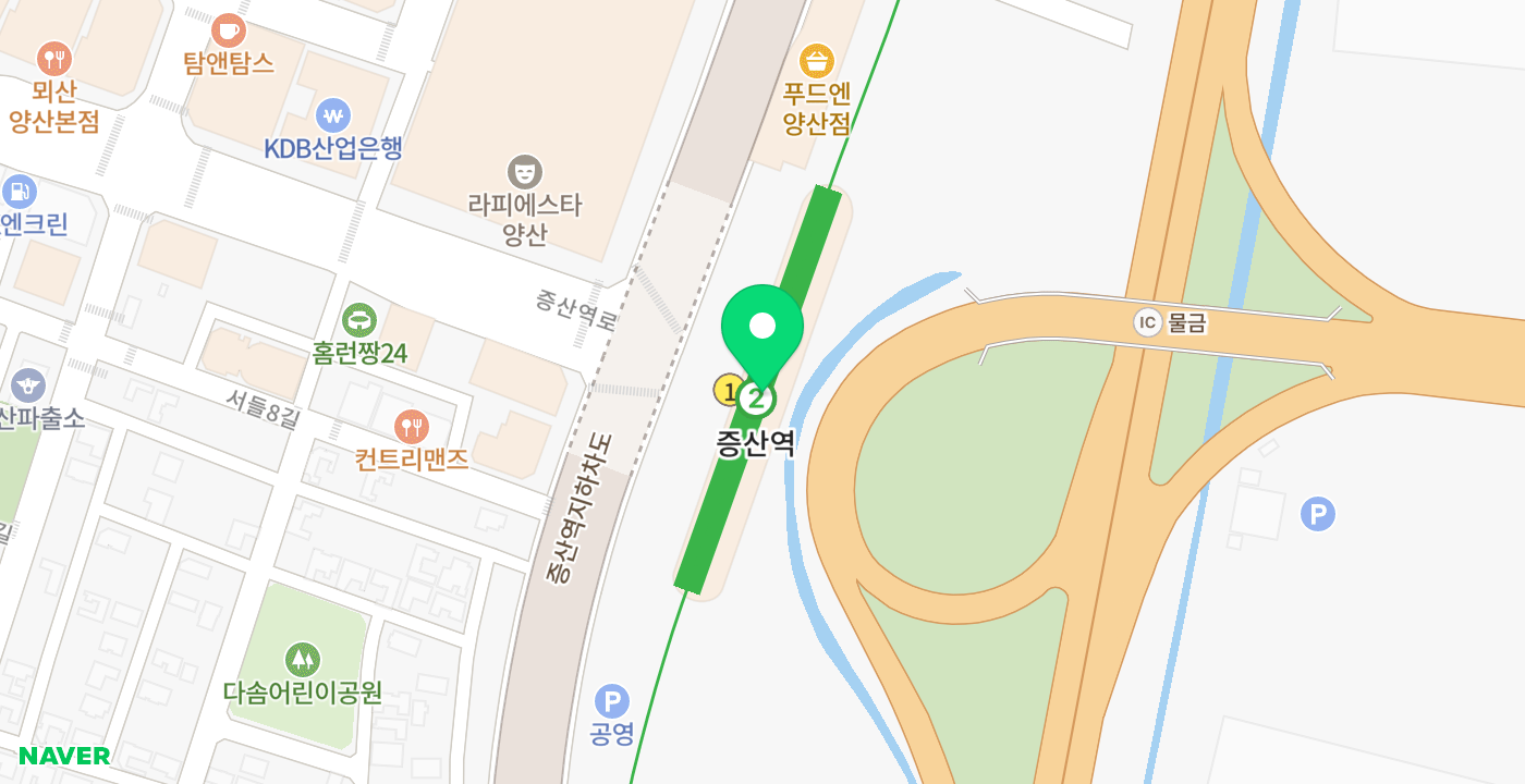 증산역 위치 지도