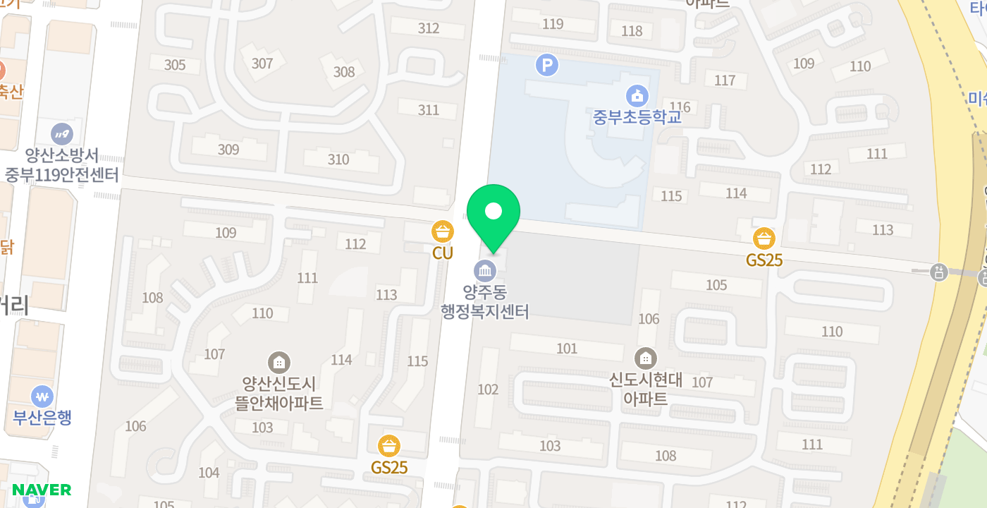 양주동행정복지센터 위치 지도