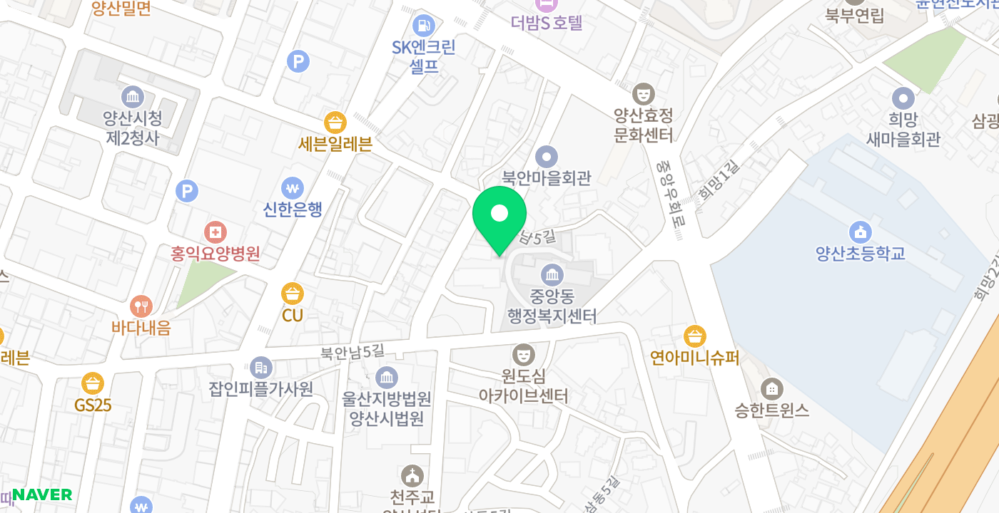 중앙동행정복지센터 위치 지도