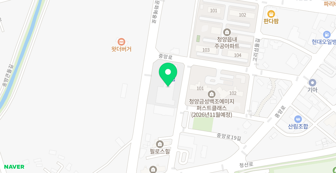 청양농협ATM 위치 지도