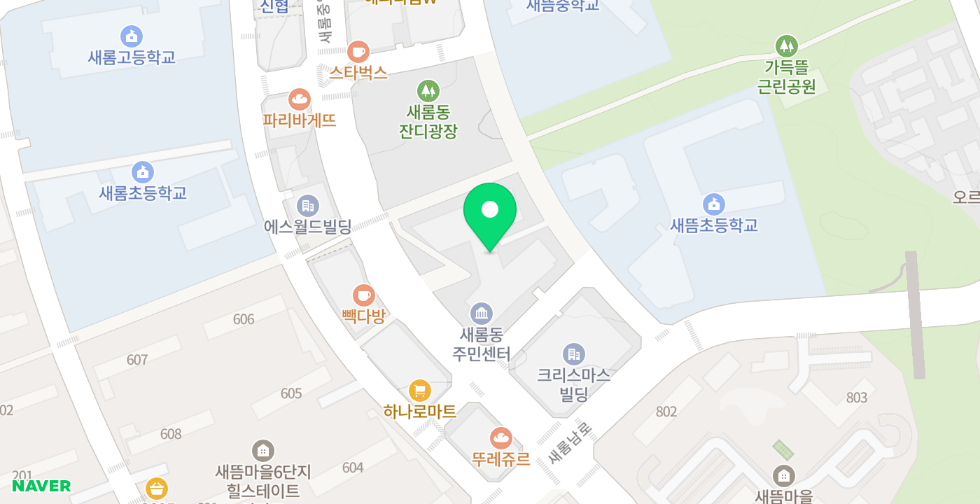 새롬동2 위치 지도