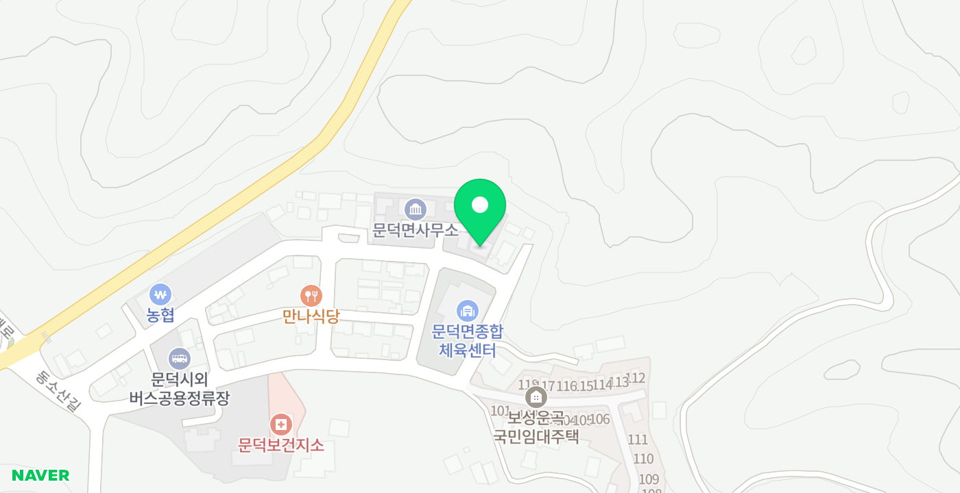 문덕면사무소 위치 지도