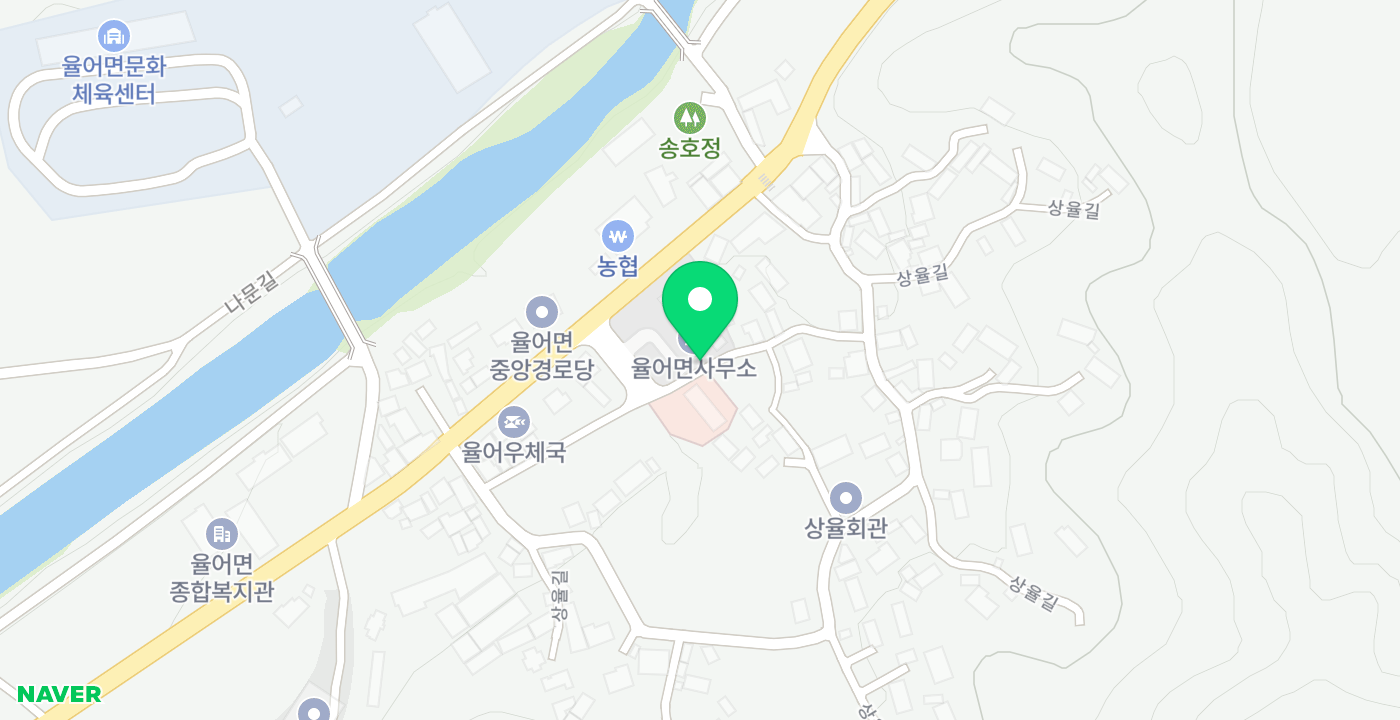 율어면사무소 위치 지도