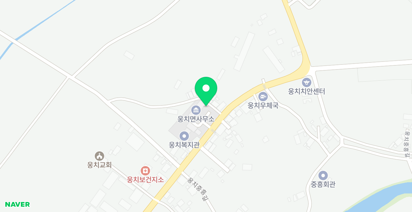 웅치면사무소 위치 지도