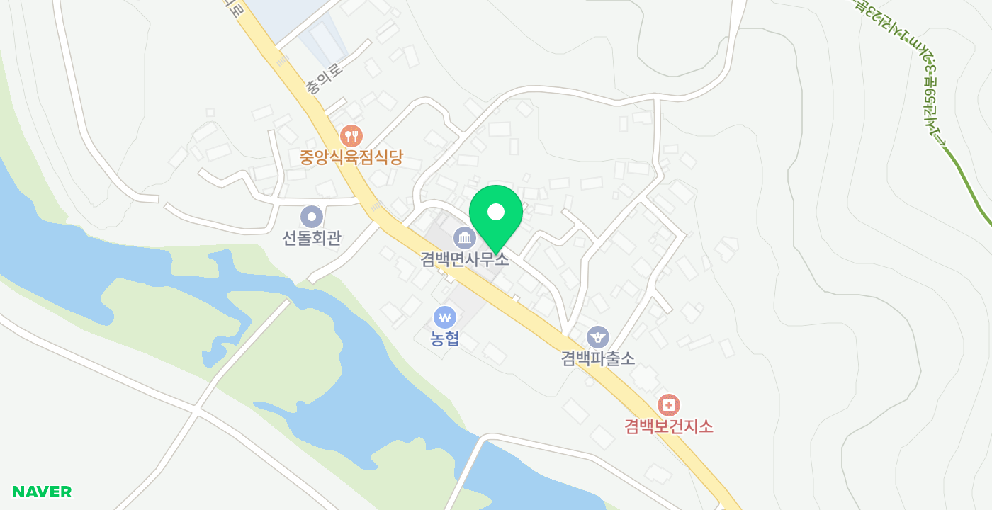 겸백면사무소 위치 지도