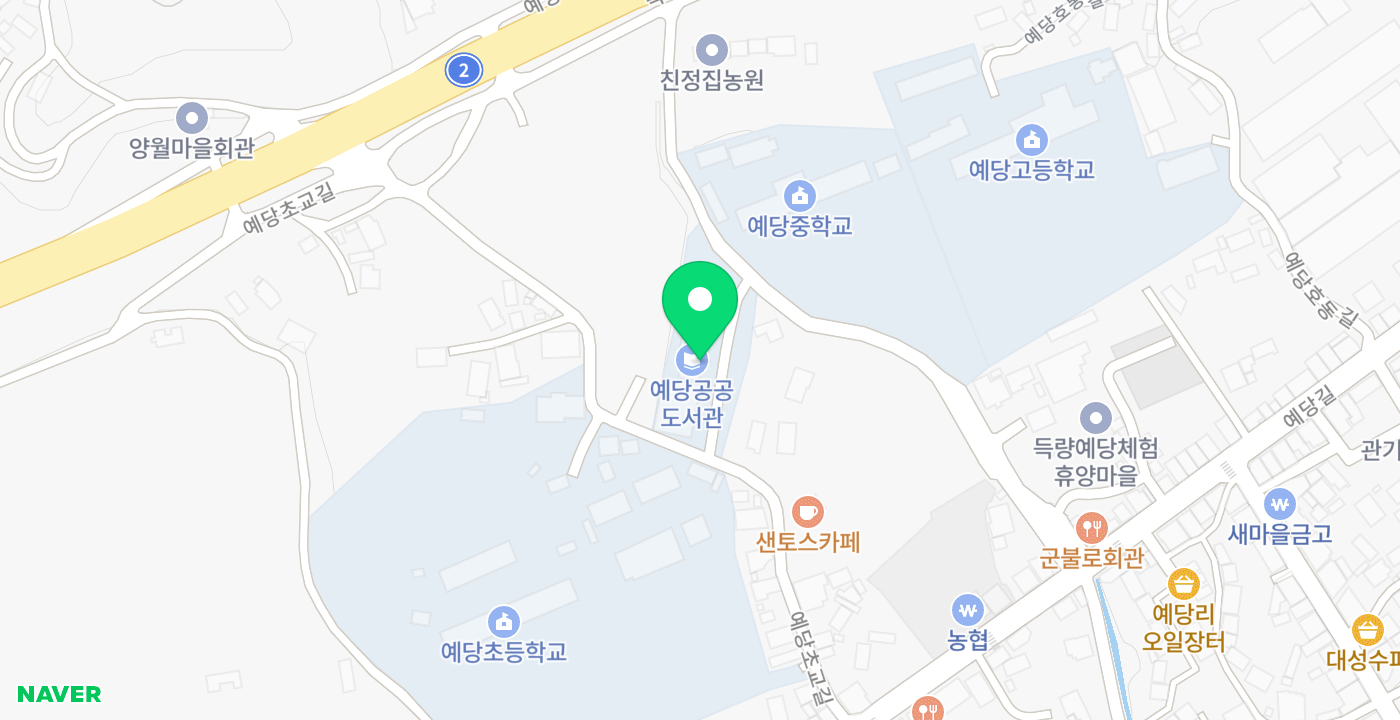 득량면 예당출장소 위치 지도