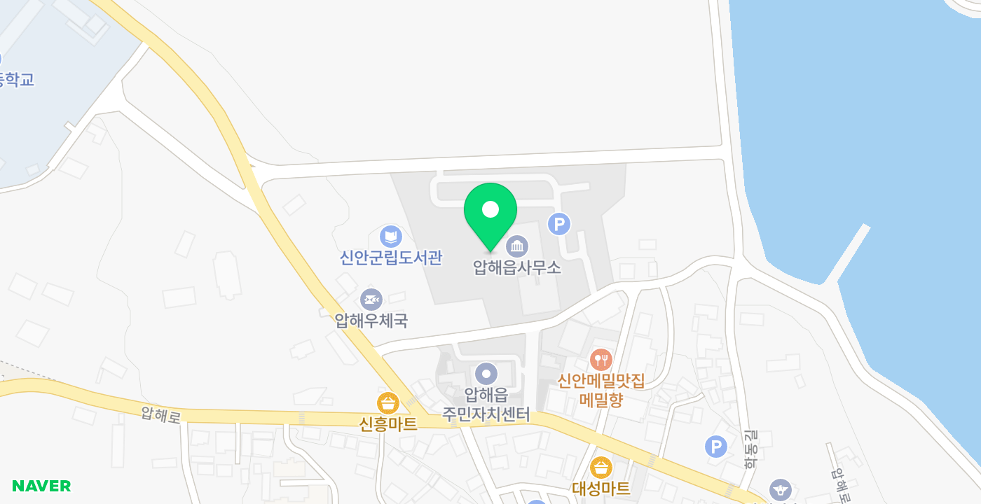 압해읍사무소 위치 지도