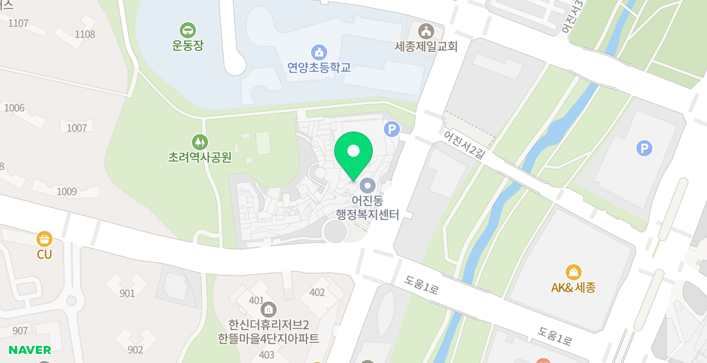 어진동 위치 지도
