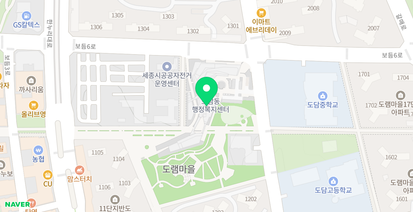 도담동2 위치 지도