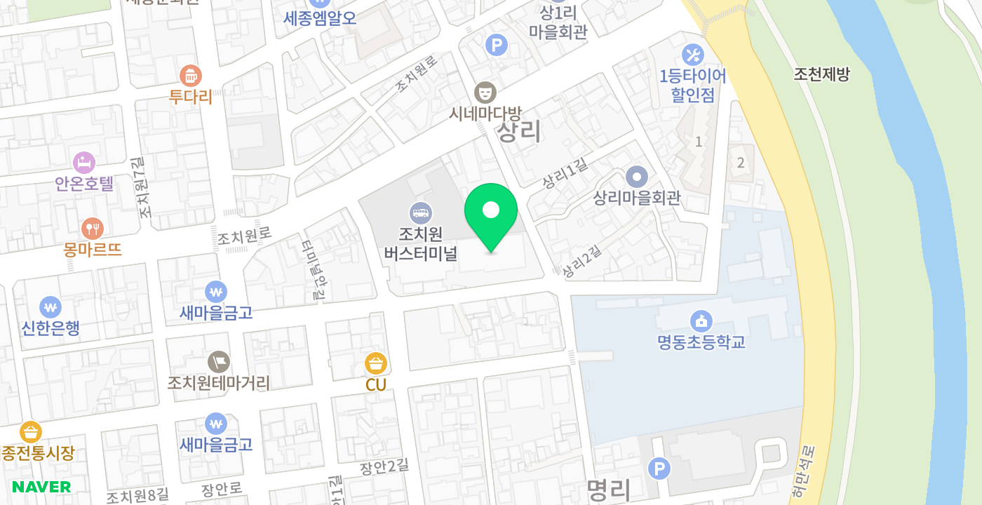 세종고용복지플러스센터 위치 지도
