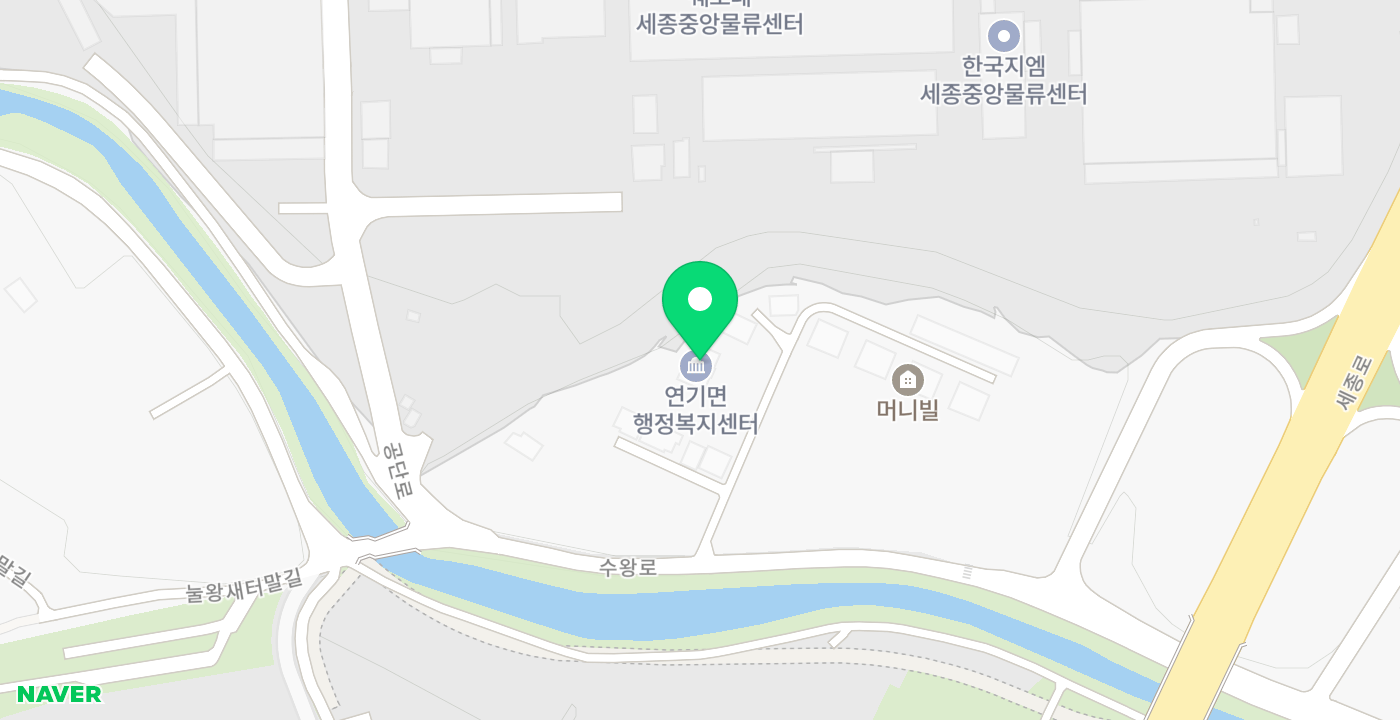 연기면 위치 지도