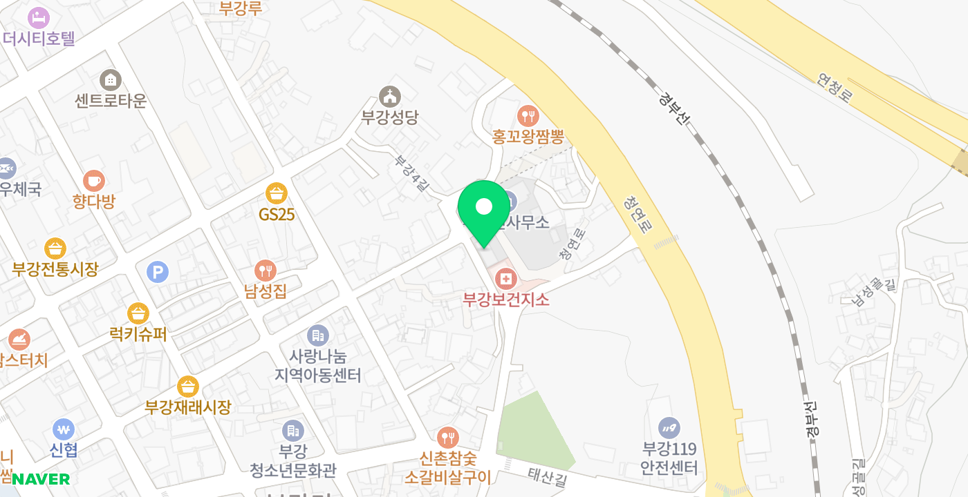 부강면 위치 지도
