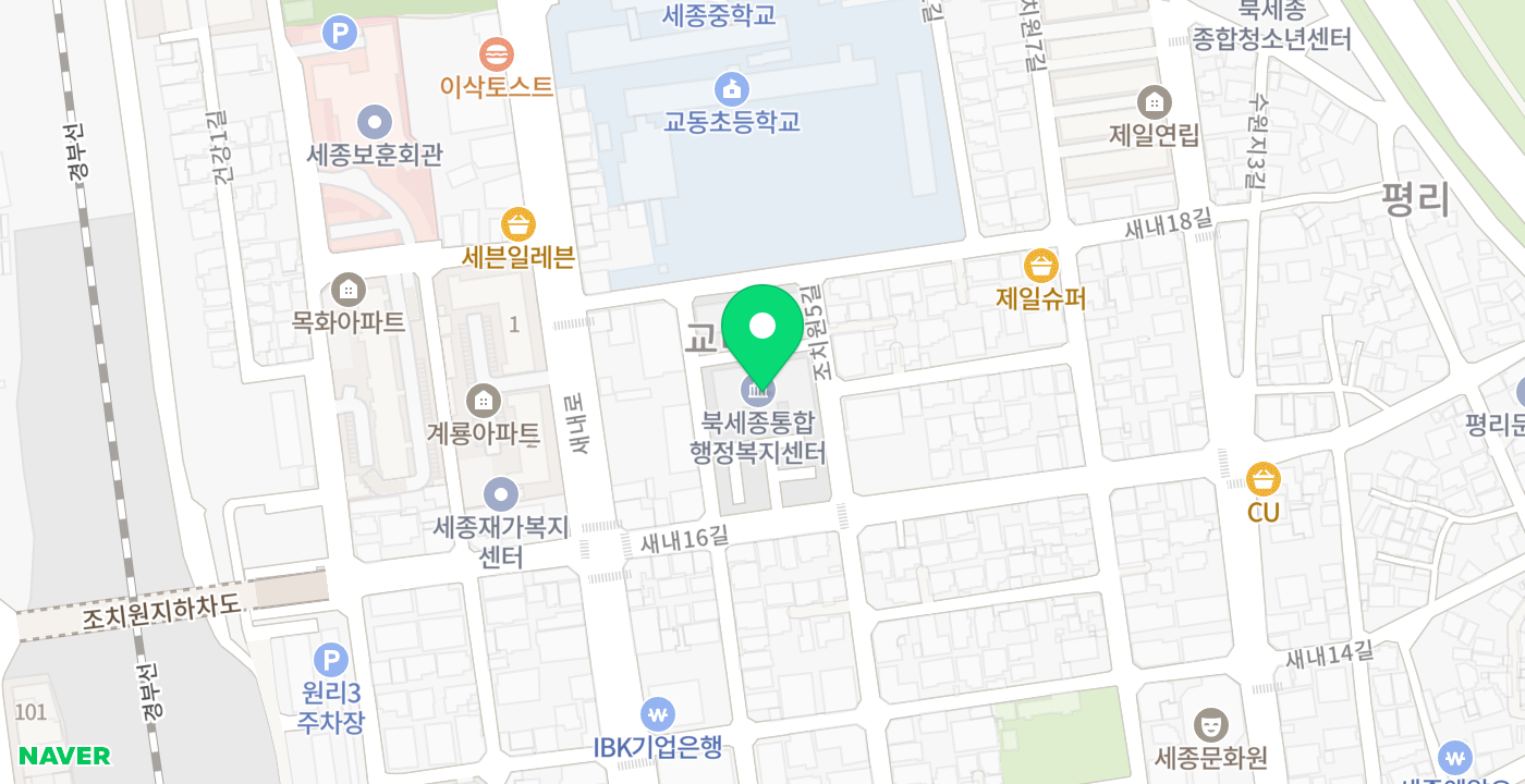 조치원읍2 위치 지도