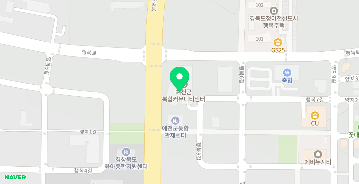 신도시복합커뮤니티센터(옥외) 위치 지도