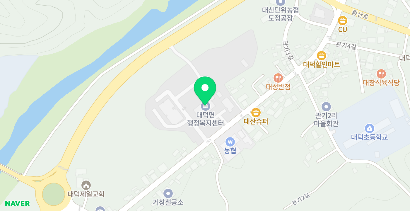 김천시대덕면행정복지센터 위치 지도