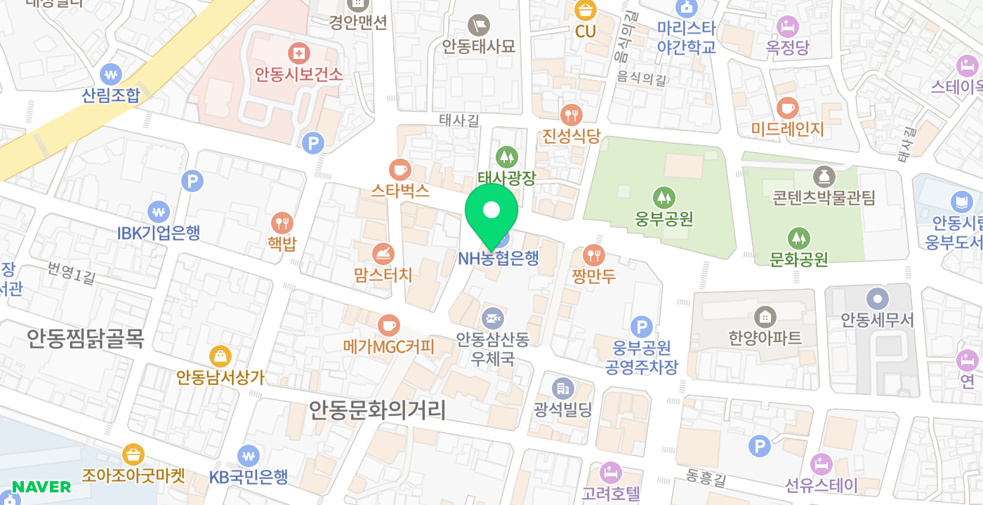 NH농협은행 안동시지부(삼산동) 위치 지도