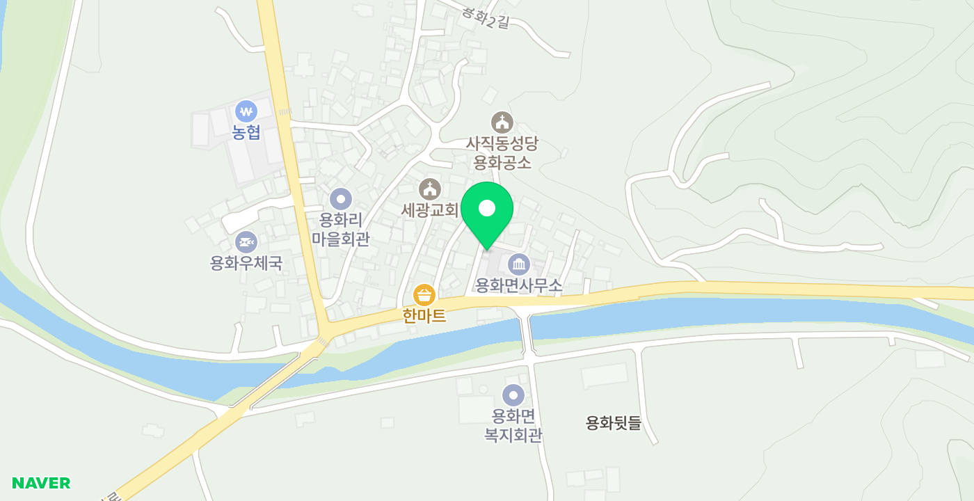 용화면사무소 위치 지도
