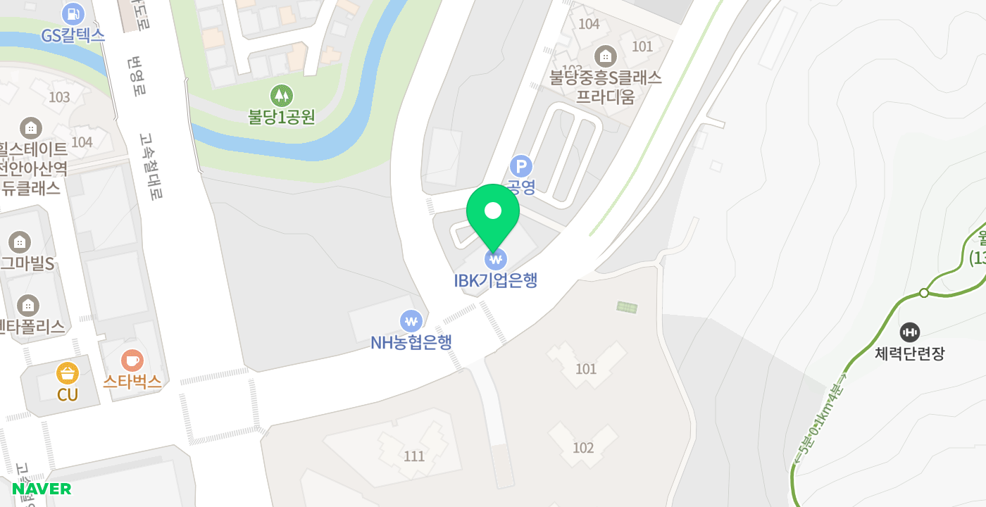 충남경제종합지원센터 위치 지도