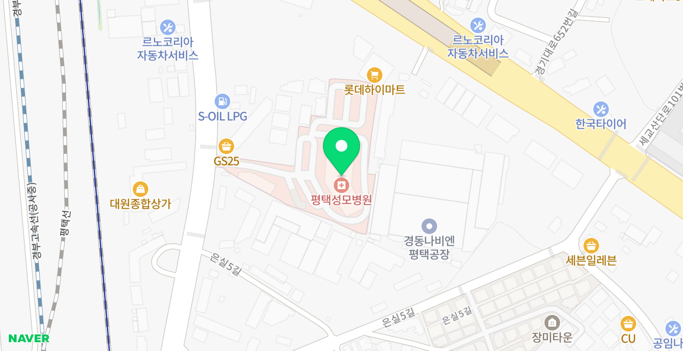 세교동 성모병원 위치 지도