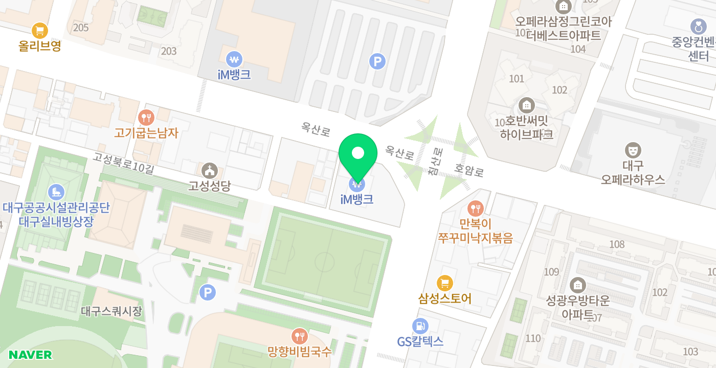 대구도시개발공사 위치 지도