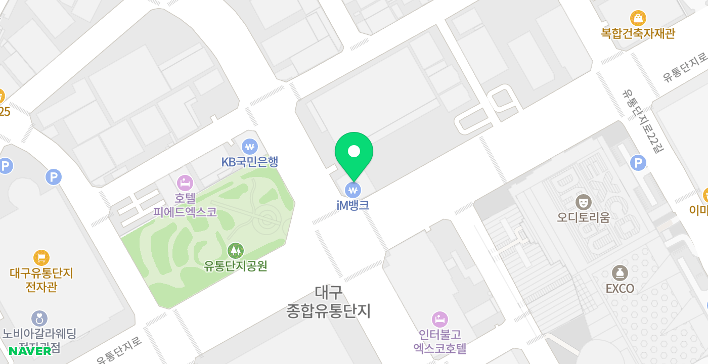 iM뱅크(아이엠뱅크) 유통단지점 위치 지도