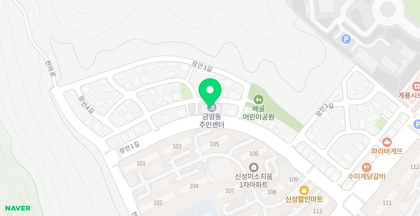 금암동 위치 지도