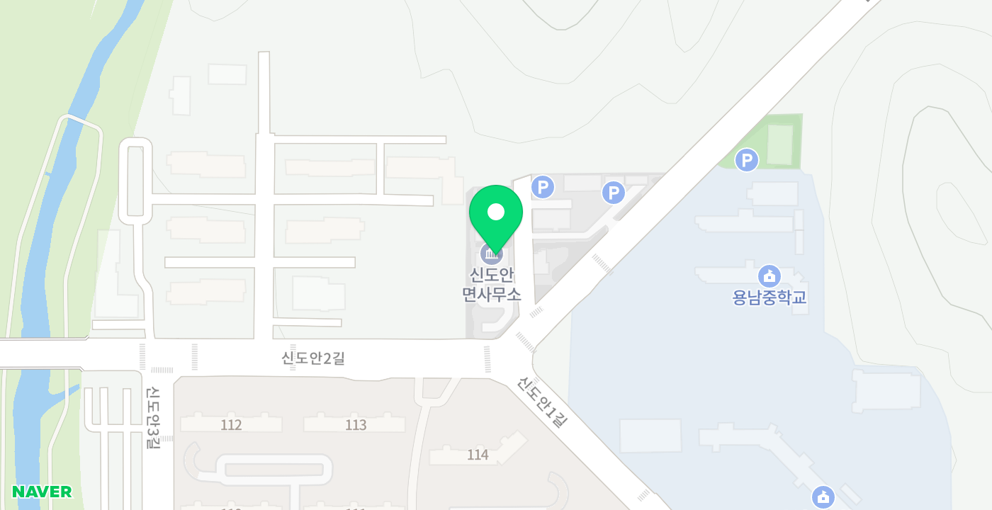 신도안면 위치 지도