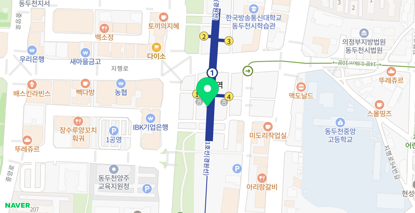 지행역 위치 지도