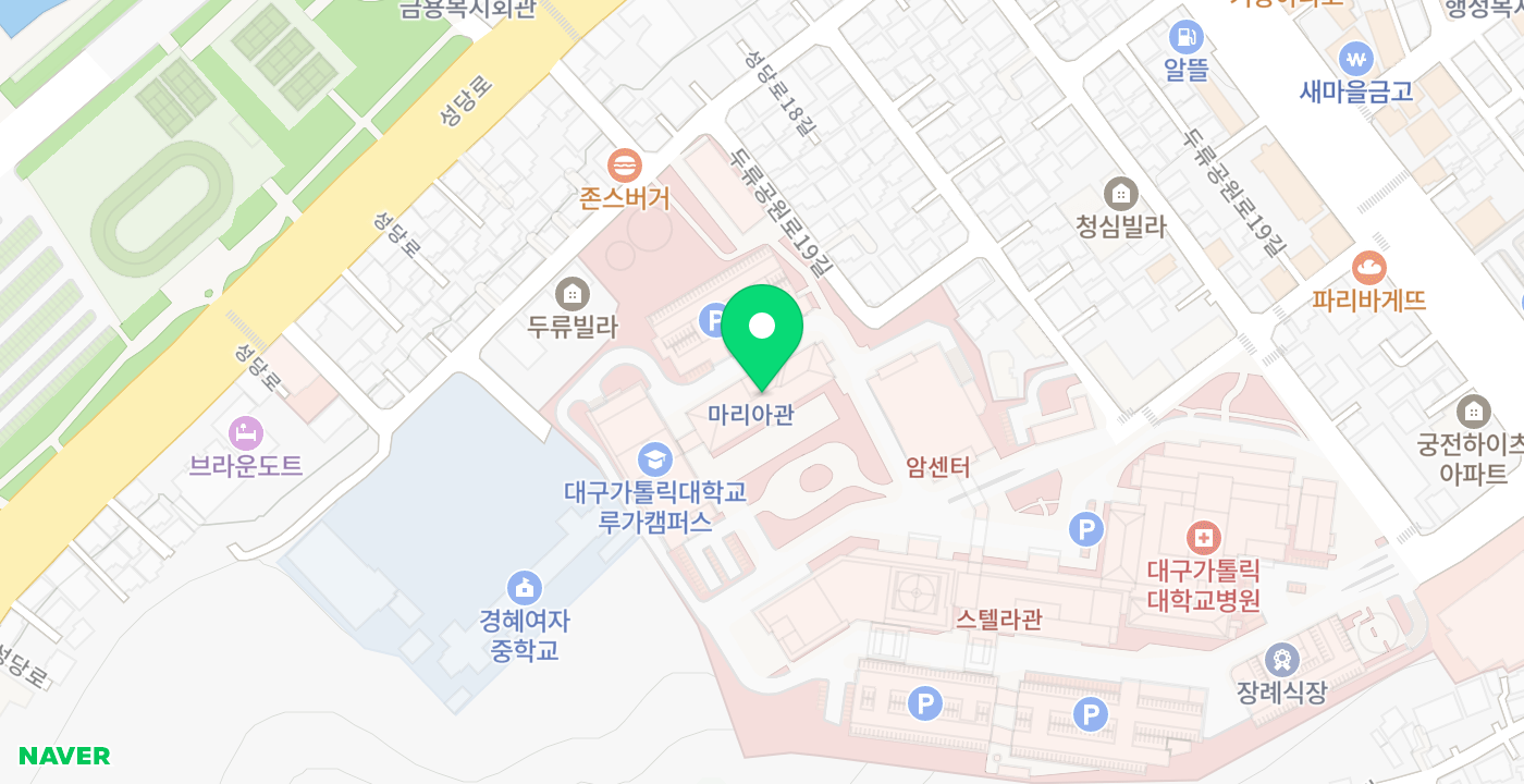 대구가톨릭대학교병원 위치 지도