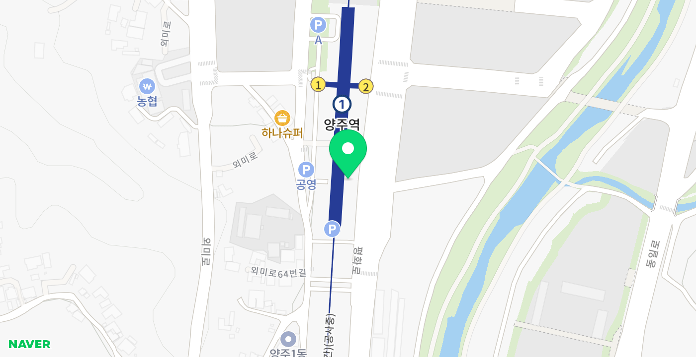 양주역 위치 지도
