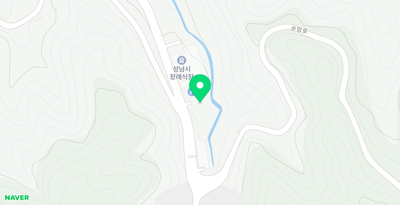 성남시 장례문화사업소 위치 지도